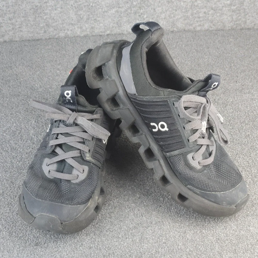 On Cloudswift Youth Size 3.5 Black Mesh Running Shoes Sneakers